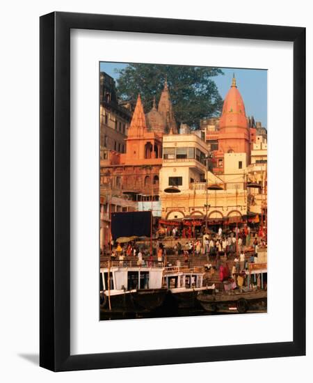 The Ganges River in Varanasi, India-Dee Ann Pederson-Framed Photographic Print