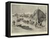 The Gap in the Great Wall of China at Shan-Hai-Kwan-Charles Edwin Fripp-Framed Stretched Canvas