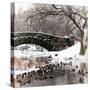 The Gapstow Bridge of Central Park in Winter, Manhattan in New York City-Philippe Hugonnard-Stretched Canvas