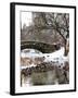 The Gapstow Bridge of Central Park in Winter, Manhattan in New York City-Philippe Hugonnard-Framed Photographic Print