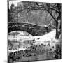 The Gapstow Bridge of Central Park in Winter, Manhattan in New York City-Philippe Hugonnard-Mounted Photographic Print