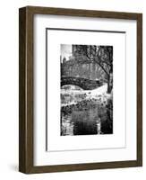 The Gapstow Bridge of Central Park in Winter, Manhattan in New York City-Philippe Hugonnard-Framed Art Print