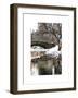 The Gapstow Bridge of Central Park in Winter, Manhattan in New York City-Philippe Hugonnard-Framed Art Print