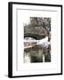 The Gapstow Bridge of Central Park in Winter, Manhattan in New York City-Philippe Hugonnard-Framed Art Print