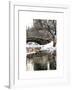 The Gapstow Bridge of Central Park in Winter, Manhattan in New York City-Philippe Hugonnard-Framed Art Print