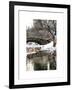 The Gapstow Bridge of Central Park in Winter, Manhattan in New York City-Philippe Hugonnard-Framed Art Print