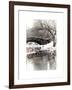 The Gapstow Bridge of Central Park in Winter, Manhattan in New York City-Philippe Hugonnard-Framed Art Print