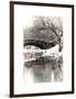 The Gapstow Bridge of Central Park in Winter, Manhattan in New York City-Philippe Hugonnard-Framed Art Print