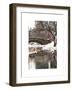 The Gapstow Bridge of Central Park in Winter, Manhattan in New York City-Philippe Hugonnard-Framed Art Print