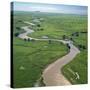 The Garamba River Winds Through the Grasslands of the Garamba National Park in Northern Congo-Nigel Pavitt-Stretched Canvas