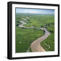 The Garamba River Winds Through the Grasslands of the Garamba National Park in Northern Congo-Nigel Pavitt-Framed Photographic Print