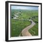 The Garamba River Winds Through the Grasslands of the Garamba National Park in Northern Congo-Nigel Pavitt-Framed Photographic Print