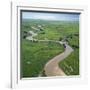 The Garamba River Winds Through the Grasslands of the Garamba National Park in Northern Congo-Nigel Pavitt-Framed Photographic Print