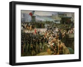 The Garde Nationale de Paris Leaves to Join the Army in September 1792-Leon Cogniet-Framed Giclee Print