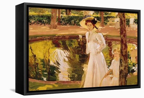 The Garden, 1913-Joaquín Sorolla y Bastida-Framed Stretched Canvas