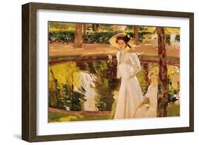 The Garden, 1913-Joaquín Sorolla y Bastida-Framed Giclee Print