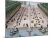 The Garden and Fountain of Villa Pisani in Stra (Veneto)-null-Mounted Giclee Print