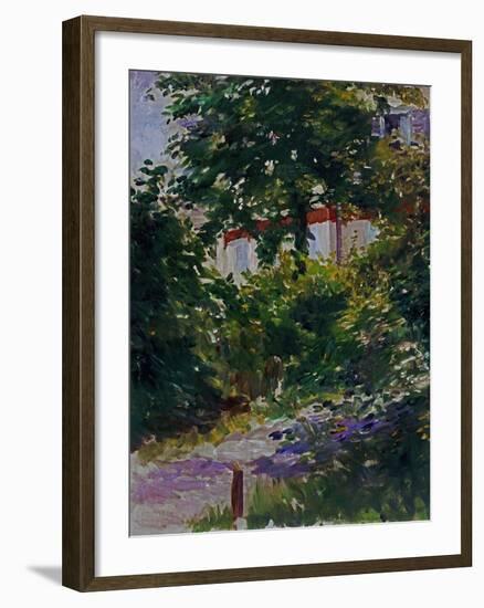 The Garden Around Manet's House in Reuil, France-Edouard Manet-Framed Giclee Print