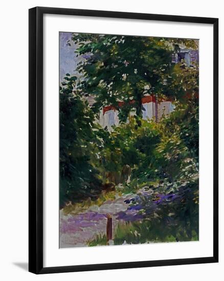 The Garden Around Manet's House in Reuil, France-Edouard Manet-Framed Giclee Print