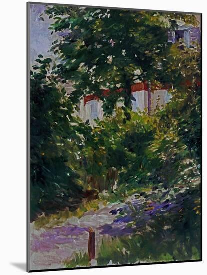 The Garden Around Manet's House in Reuil, France-Edouard Manet-Mounted Giclee Print