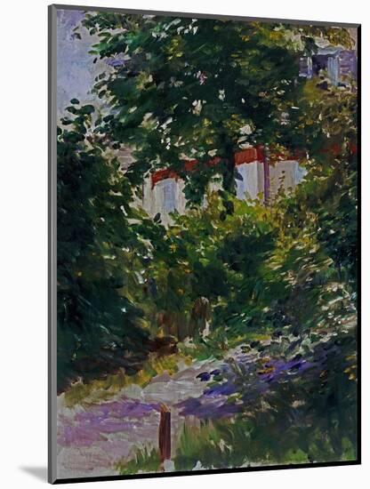 The Garden Around Manet's House in Reuil, France-Edouard Manet-Mounted Giclee Print