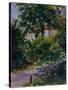 The Garden Around Manet's House in Reuil, France-Edouard Manet-Stretched Canvas