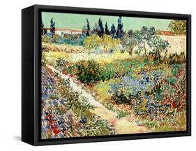 The Garden at Arles, 1888-Vincent van Gogh-Framed Stretched Canvas