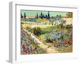 The Garden at Arles, 1888-Vincent van Gogh-Framed Giclee Print