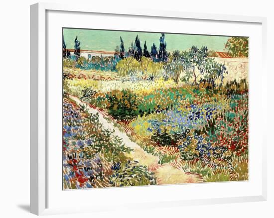 The Garden at Arles, 1888-Vincent van Gogh-Framed Giclee Print