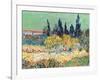 The Garden at Arles, Detail of the Cypress Trees, 1888 (Detail)-Vincent van Gogh-Framed Giclee Print