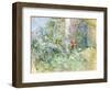 The Garden at Bougival, 1884-Berthe Morisot-Framed Premium Giclee Print