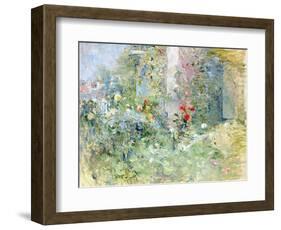 The Garden at Bougival, 1884-Berthe Morisot-Framed Premium Giclee Print