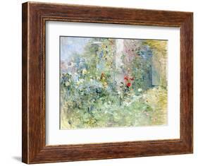 The Garden at Bougival, 1884-Berthe Morisot-Framed Premium Giclee Print