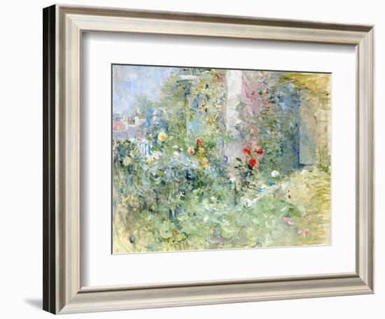 The Garden at Bougival, 1884-Berthe Morisot-Framed Premium Giclee Print