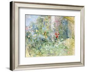 The Garden at Bougival, 1884-Berthe Morisot-Framed Premium Giclee Print