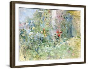 The Garden at Bougival, 1884-Berthe Morisot-Framed Giclee Print