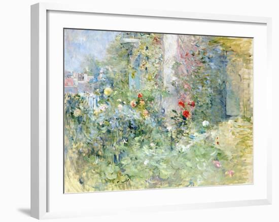 The Garden at Bougival, 1884-Berthe Morisot-Framed Giclee Print