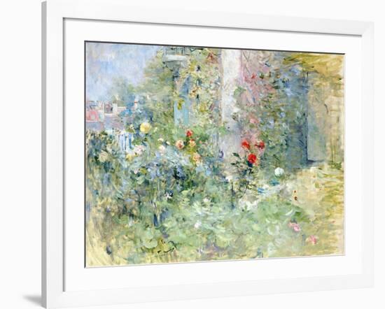 The Garden at Bougival, 1884-Berthe Morisot-Framed Giclee Print