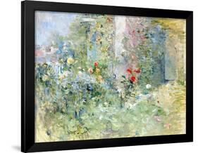 The Garden at Bougival, 1884-Berthe Morisot-Framed Giclee Print