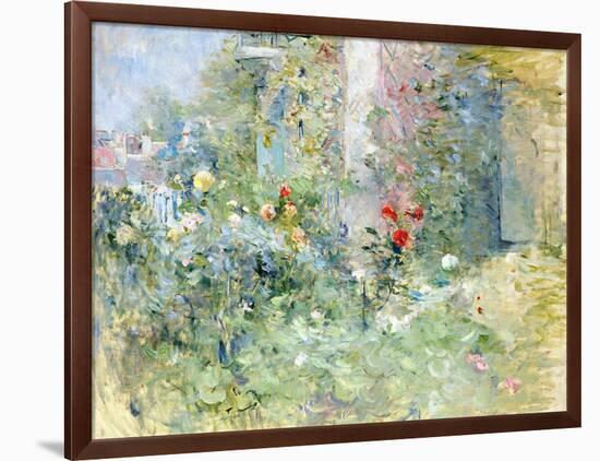 The Garden at Bougival, 1884-Berthe Morisot-Framed Giclee Print