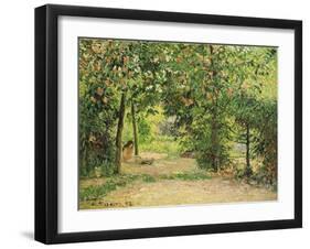 The Garden at Eragny in Spring, 1894-Camille Pissarro-Framed Giclee Print