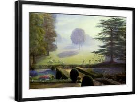 The Garden at Escrick Hall-Constance Wenlock-Framed Art Print