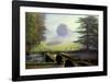 The Garden at Escrick Hall-Constance Wenlock-Framed Art Print