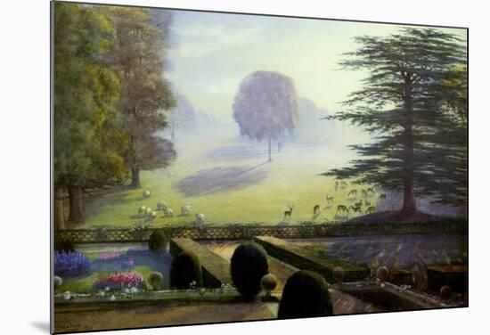 The Garden at Escrick Hall-Constance Wenlock-Mounted Art Print