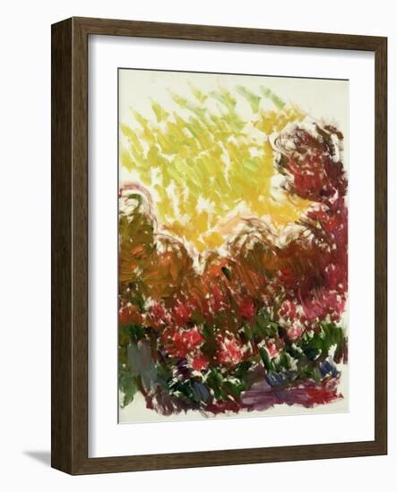 The Garden at Giverny, 1922-26-Claude Monet-Framed Giclee Print