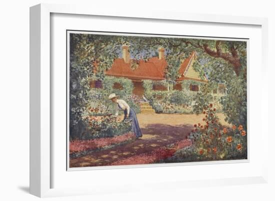 The Garden at Robundara an Early Australian Homestead-Percy F.s. Spence-Framed Art Print