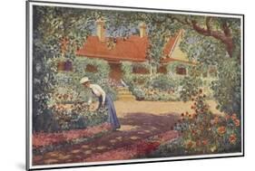 The Garden at Robundara an Early Australian Homestead-Percy F.s. Spence-Mounted Art Print