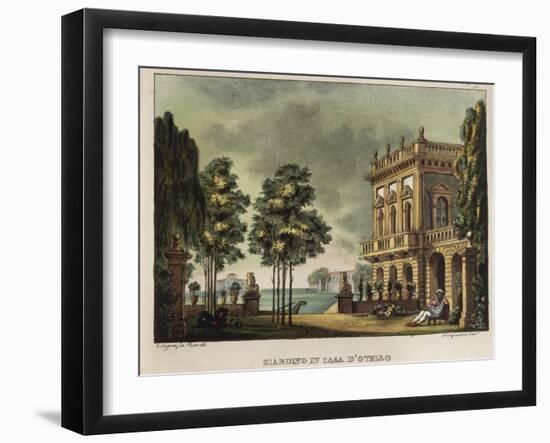 The Garden at the House of Othello-Alessandro Sanquirico-Framed Giclee Print