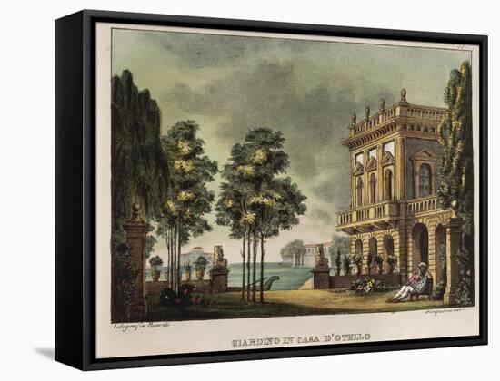 The Garden at the House of Othello-Alessandro Sanquirico-Framed Stretched Canvas