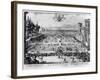The Garden at the Palais De Nancy, Dedicated to the Duchess of Lorraine, 1624-Jacques Callot-Framed Giclee Print
